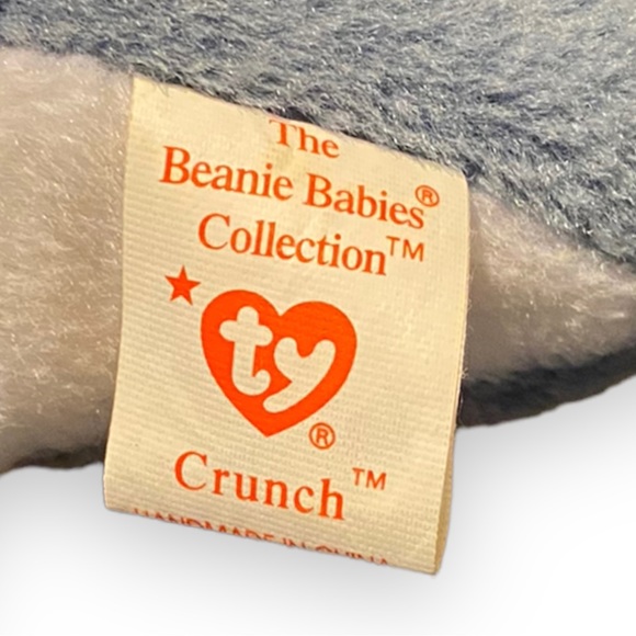 Vintage 1996 Ty Beanie Babies Crunch The Shark - Picture 4 of 5